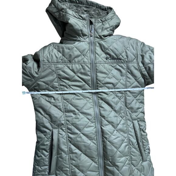 Women's Columbia Copper Crest™ Quilted Long Jacket NWOT OLIVE SIZE XS - Picture 10 of 11